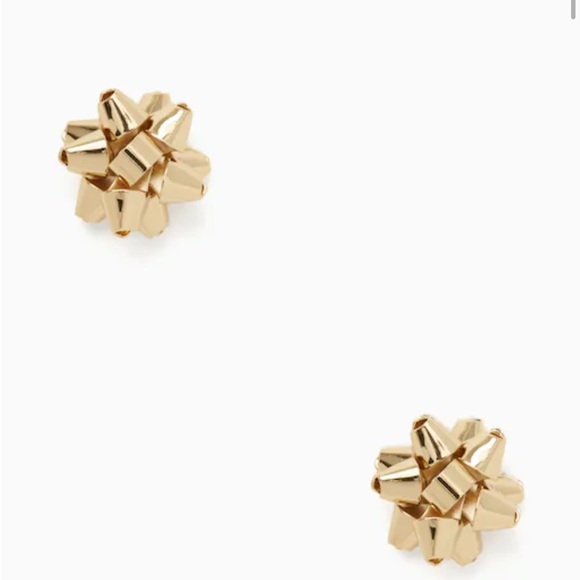 NEW kate spade new york Bourgeois Bow Studs In Gold LAST PAIR